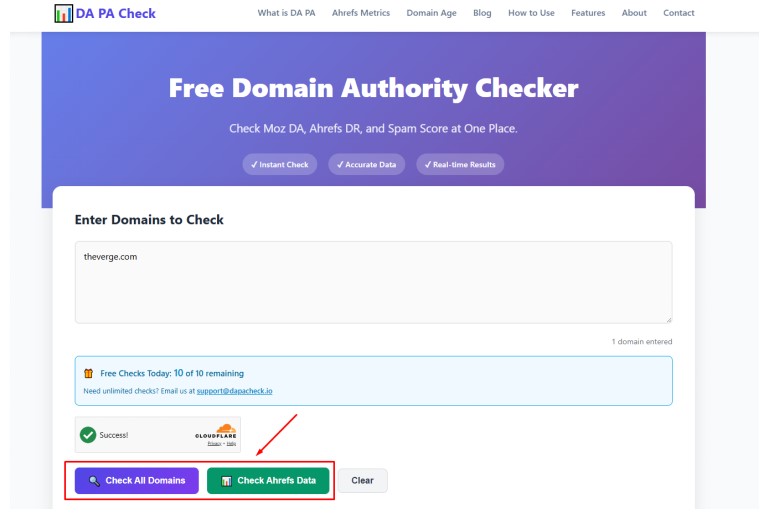 Free Domain Authority 