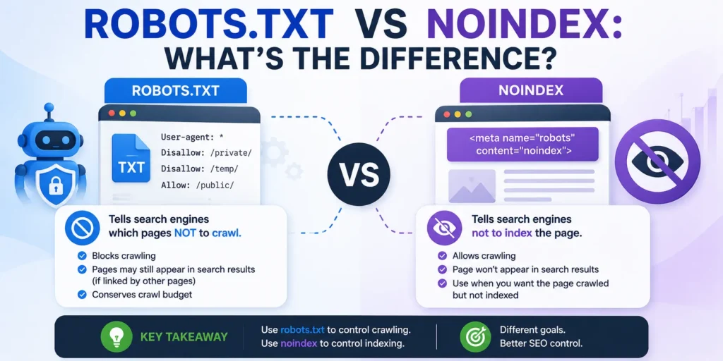 Robots.txt vs Noindex: What’s the Difference? Robots.txt vs Noindex: